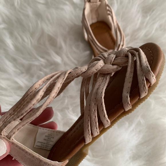 Shimmer blush pink sandals - Picture 3 of 4